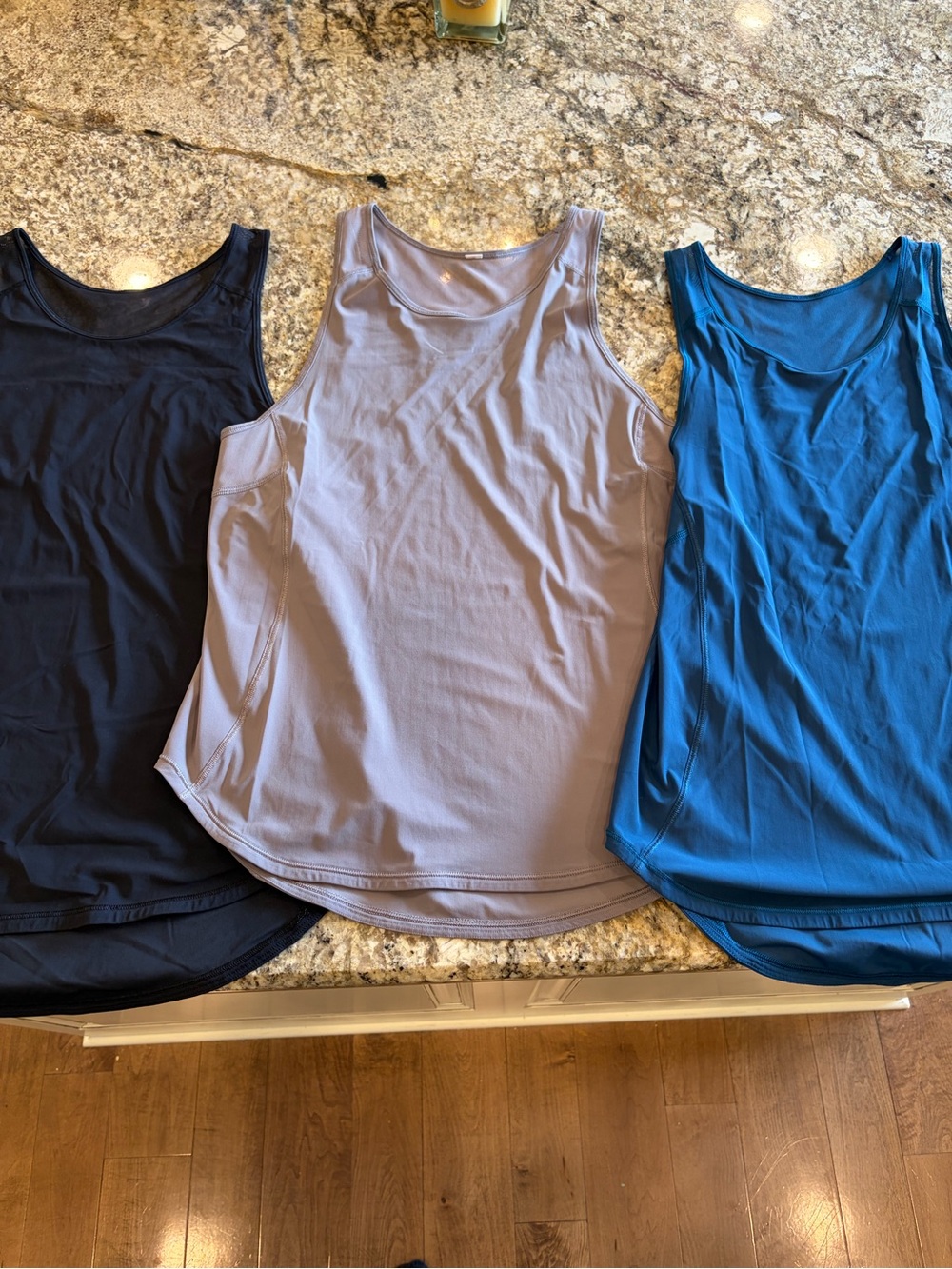 lululemon athletica Women’s sculpt Tank Tops - Black, grey , Teal Blue